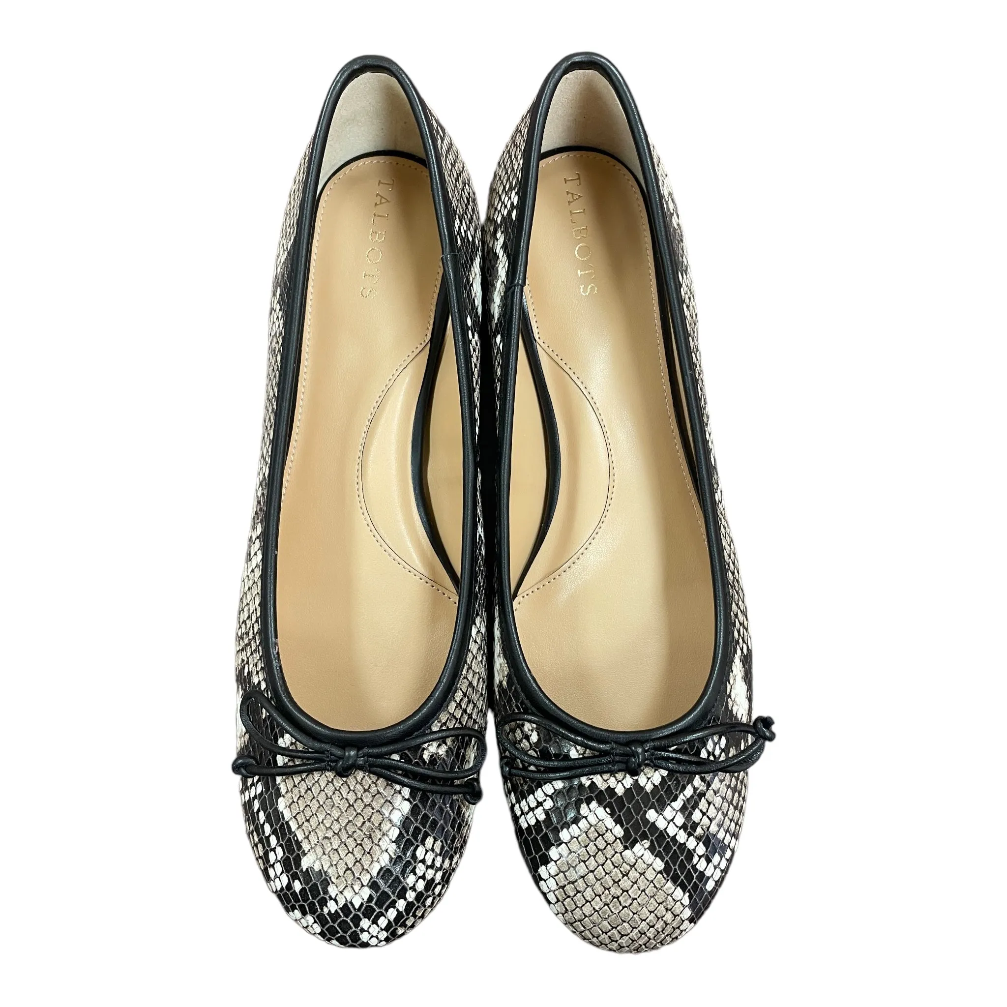 Snakeskin Print Shoes Flats By Talbots, Size: 9.5