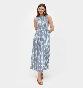 The Cosima Nap Dress - Block Print Stripe