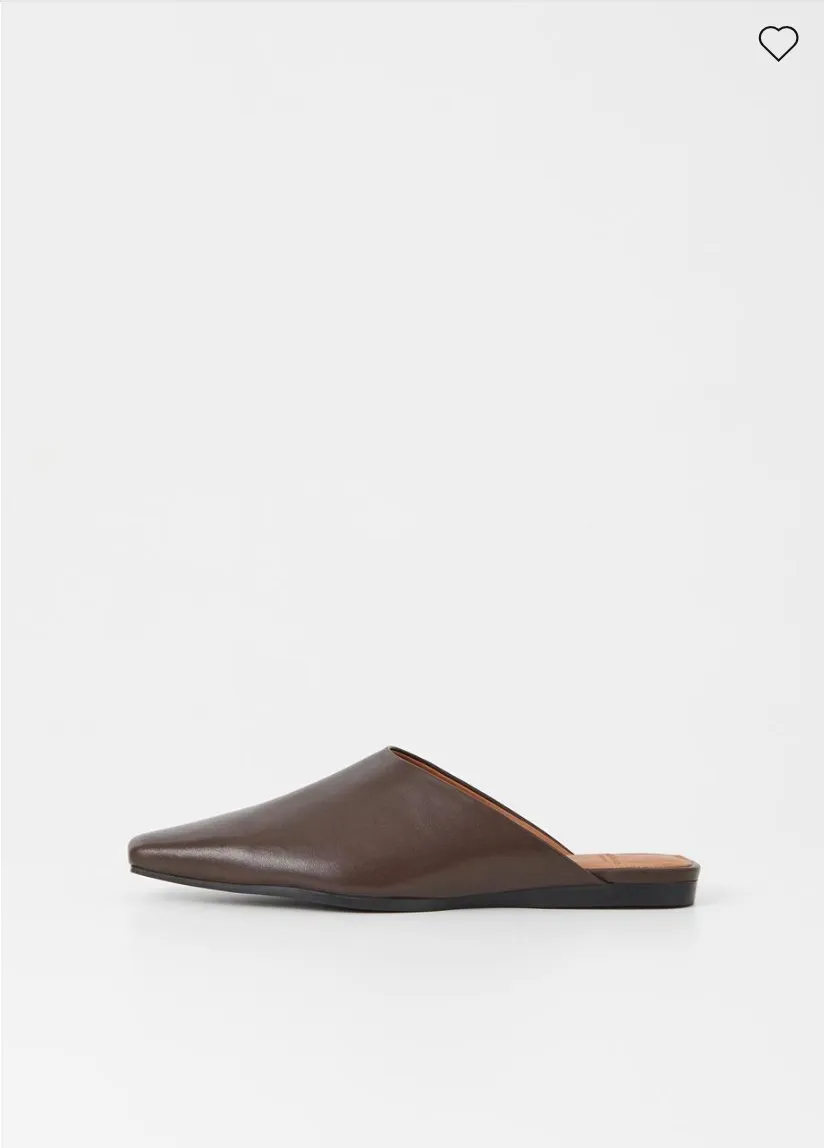 Wioletta Mules Leather Black - Vagabon