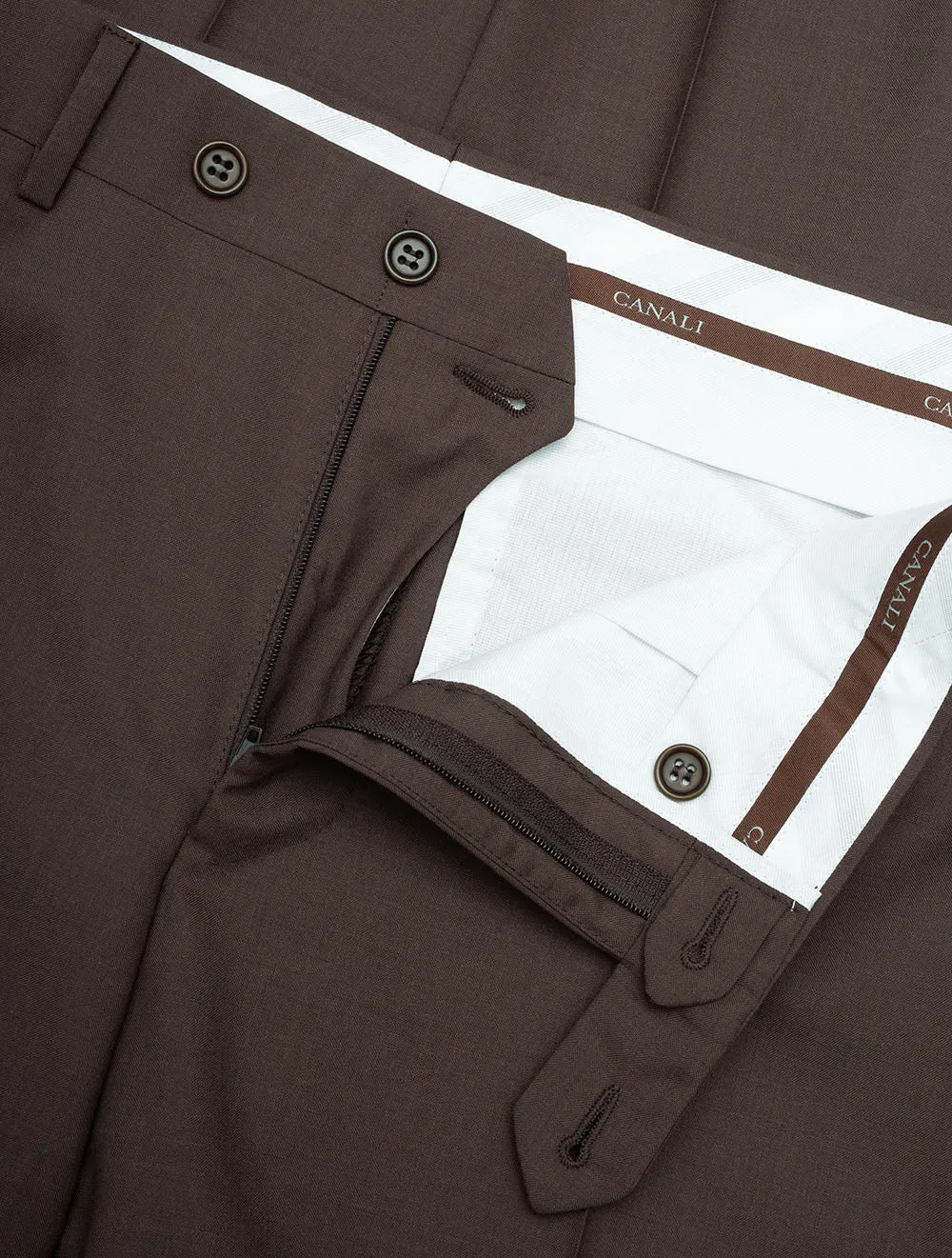 Wool Trousers Brown