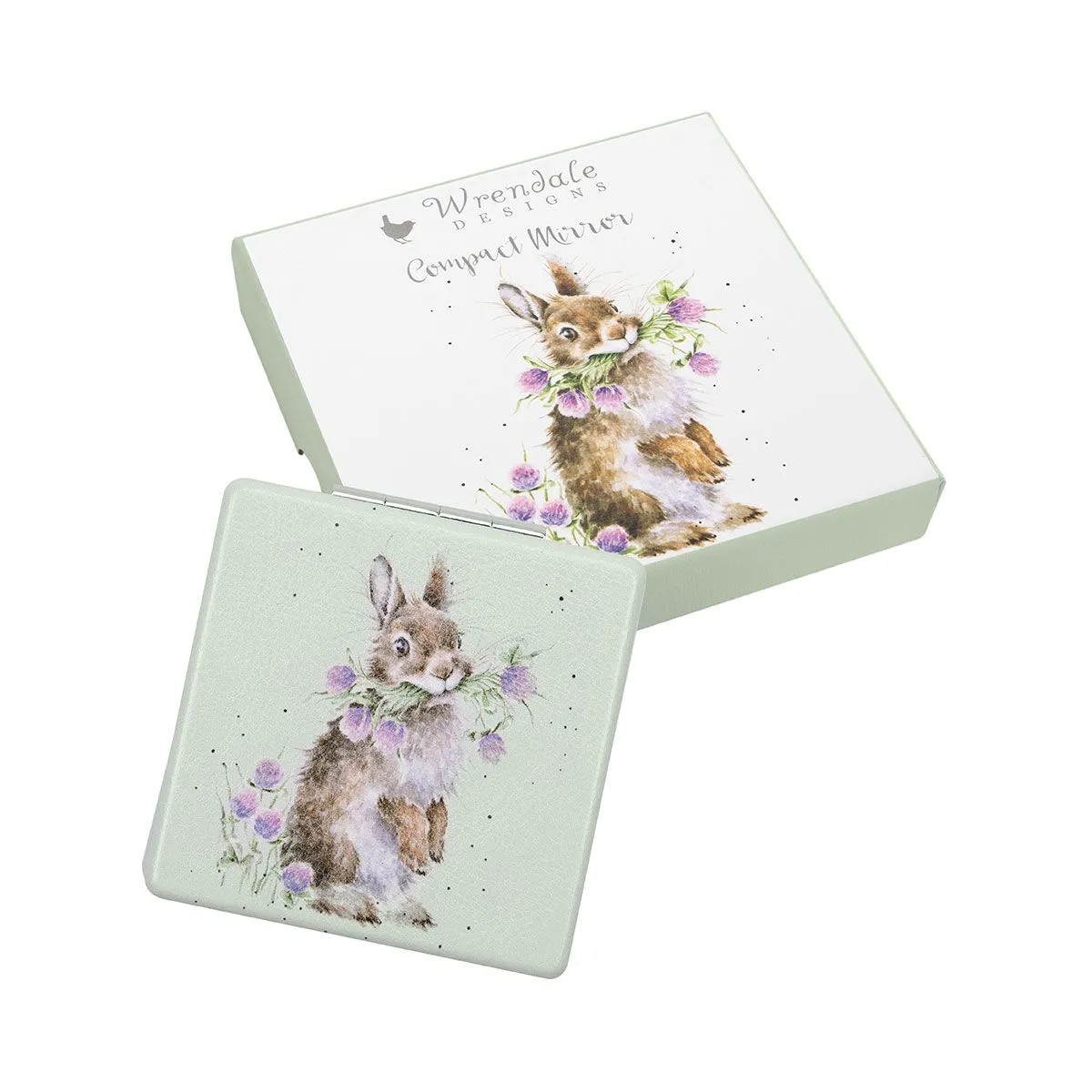 Wrendale Head Clover Heels Rabbit Compact Mirror